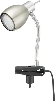 Lampa de birou Pinch GU10 3W, bec LED inclus, nichel satinat