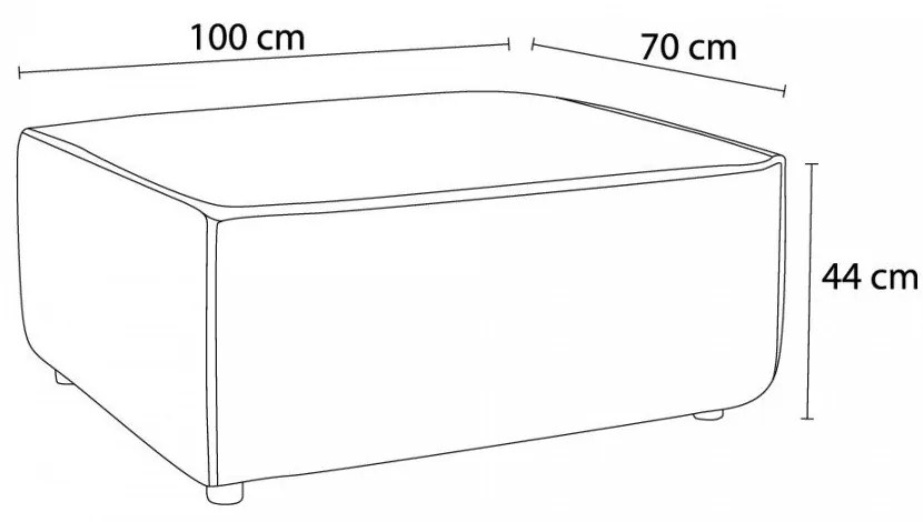 Taburet gri deschis cu tapițerie din catifea reiată Nihad – Bobochic Paris