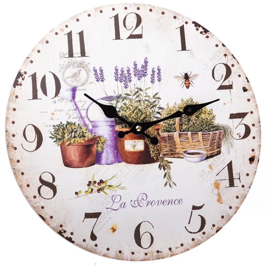 Ceas de perete La Provence, 34 cm