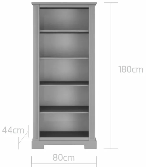 Biblioteca eleganta Ines gri H180 cm