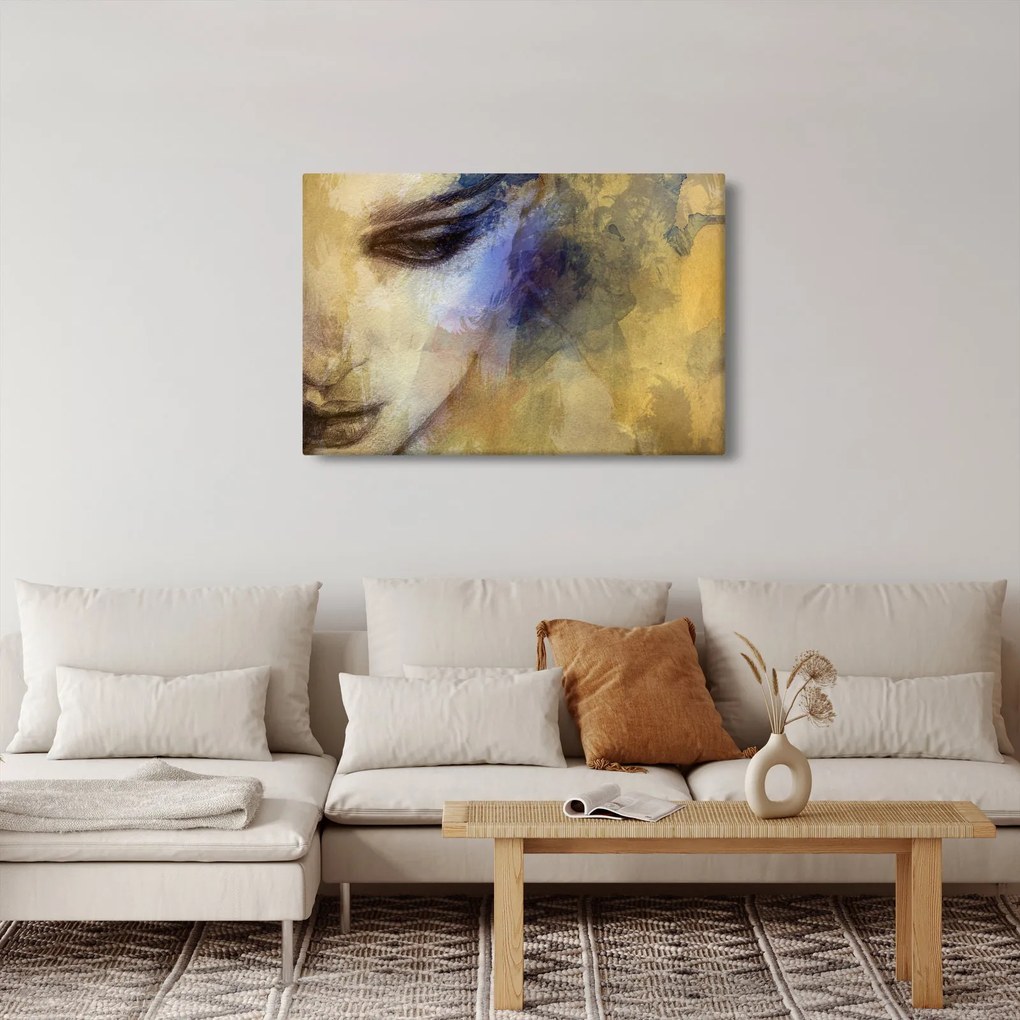 Tablou - Portretul femeii, desen (90x60 cm)