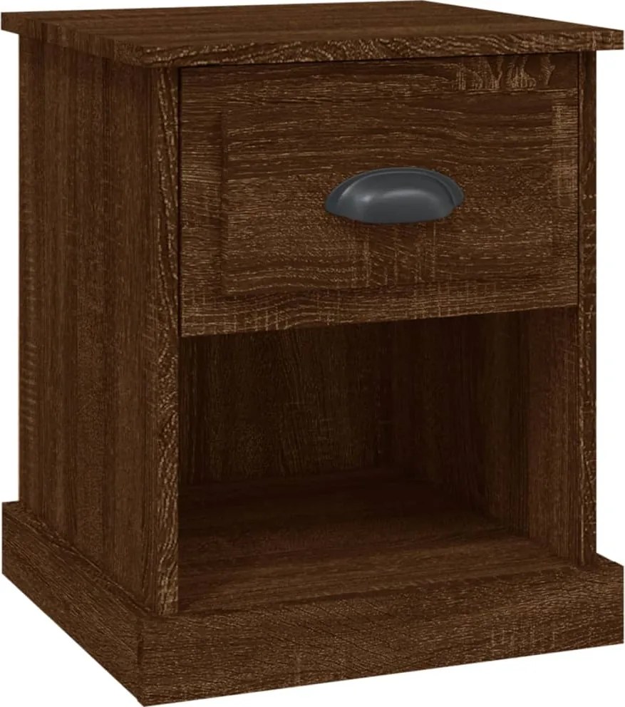 vidaXL Noptieră, stejar maro, 39x39x47,5 cm, lemn prelucrat