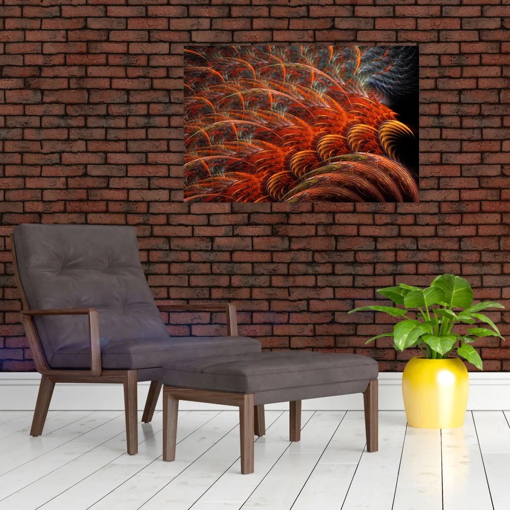 Tablou - Pene de imitație abstractă (90x60 cm)