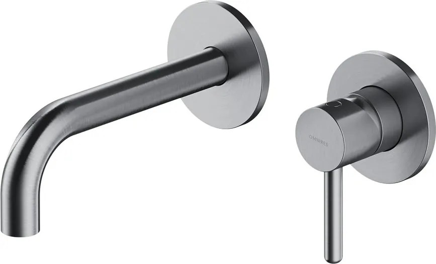 Baterie lavoar incastrata Omnires Y monocomanda finisaj nichel periat fara corp ingropat