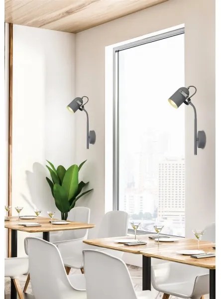 Aplică perete GRAY 1xE14/40W/230V