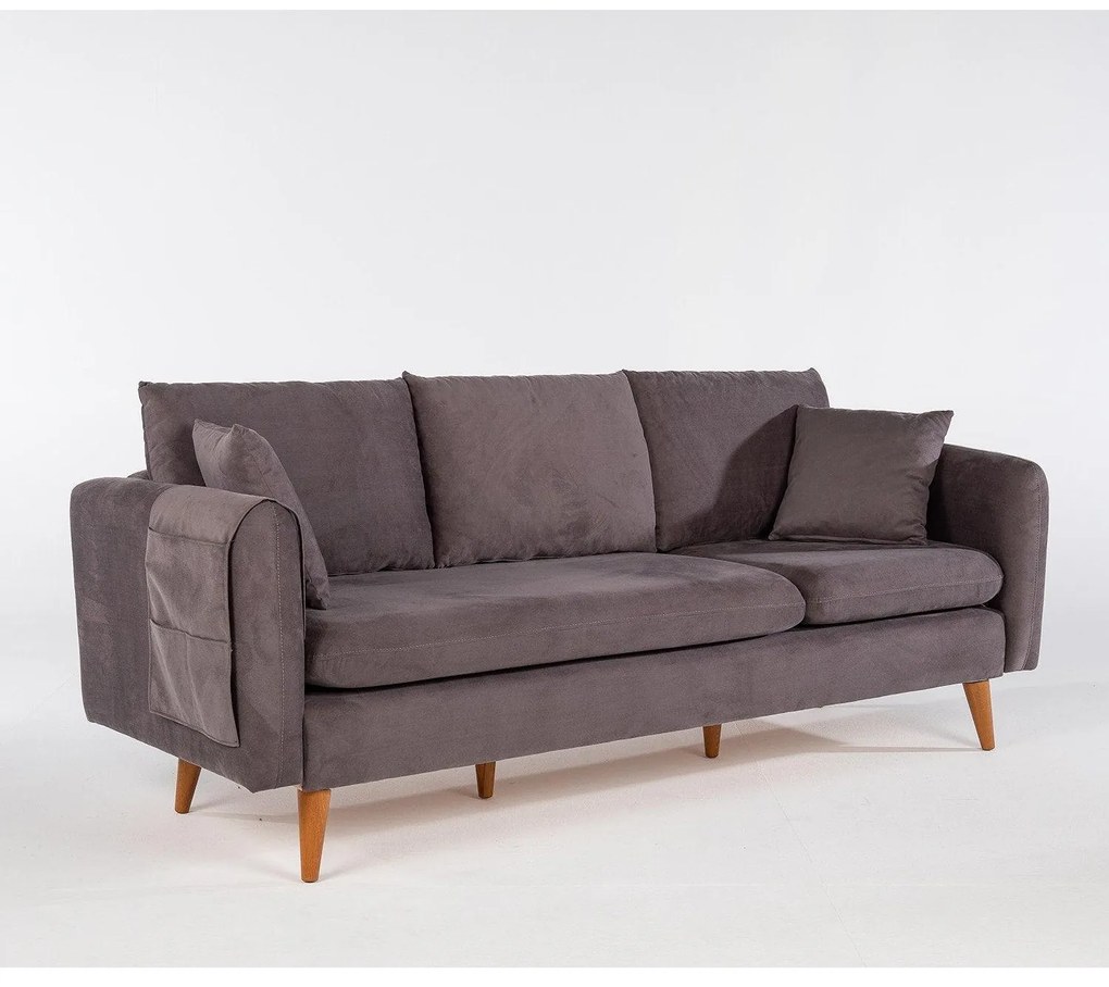 Canapea Fixa cu 3 locuri Eftal, 215 x 91 x 85 cm
