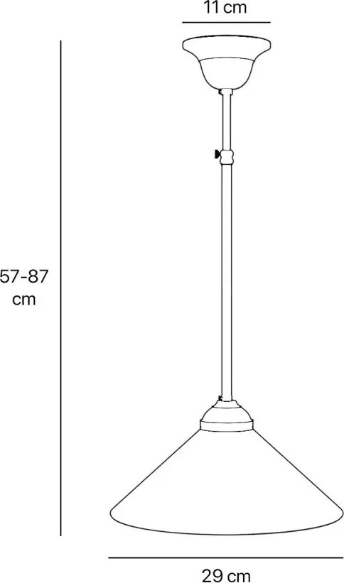 Lustra din alama cu inaltime reglabila Sofia