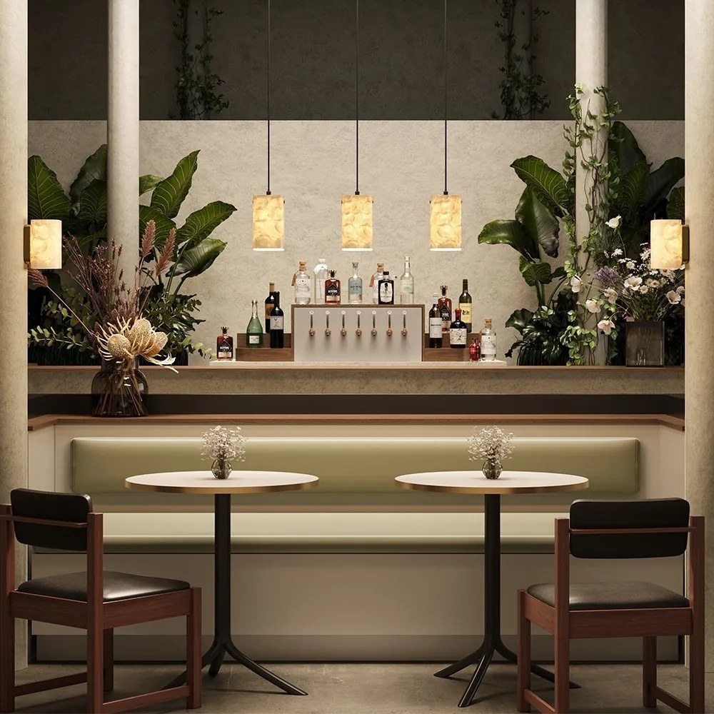 Aplica de perete Maris din metal auriu si scoica Capiz