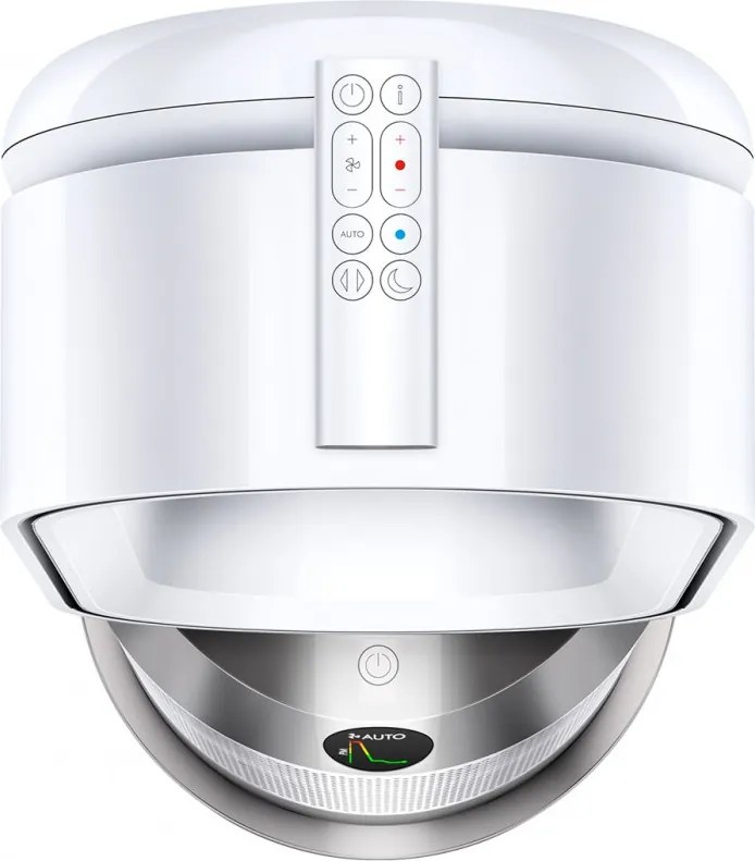 Purificator de aer 2in1 Dyson Purifier Hot+Cool HP1 544826-01, Incalzire/Racire, 50 W, 30 m2, 287 l/s, 10 viteze, Air Multiplier™, Wi-Fi, Bluetooth, Oscilatie, Alb/Argintiu