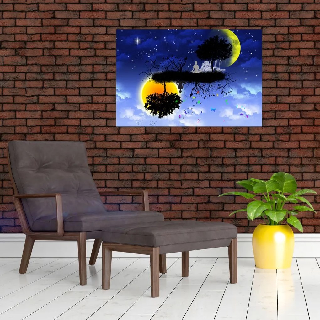 Tablou - Reflecția echilbrului (90x60 cm)