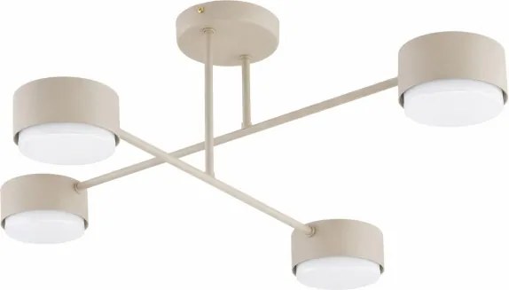 Brilagi - Lustră aplicată LED RGB cu dimmer MONO 4xGX53/14W/230V Wi-Fi Tuya neagră