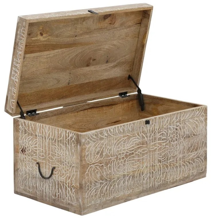 Cufăr în culoare naturală din lemn de mango 45x50 cm Malati – Støraa