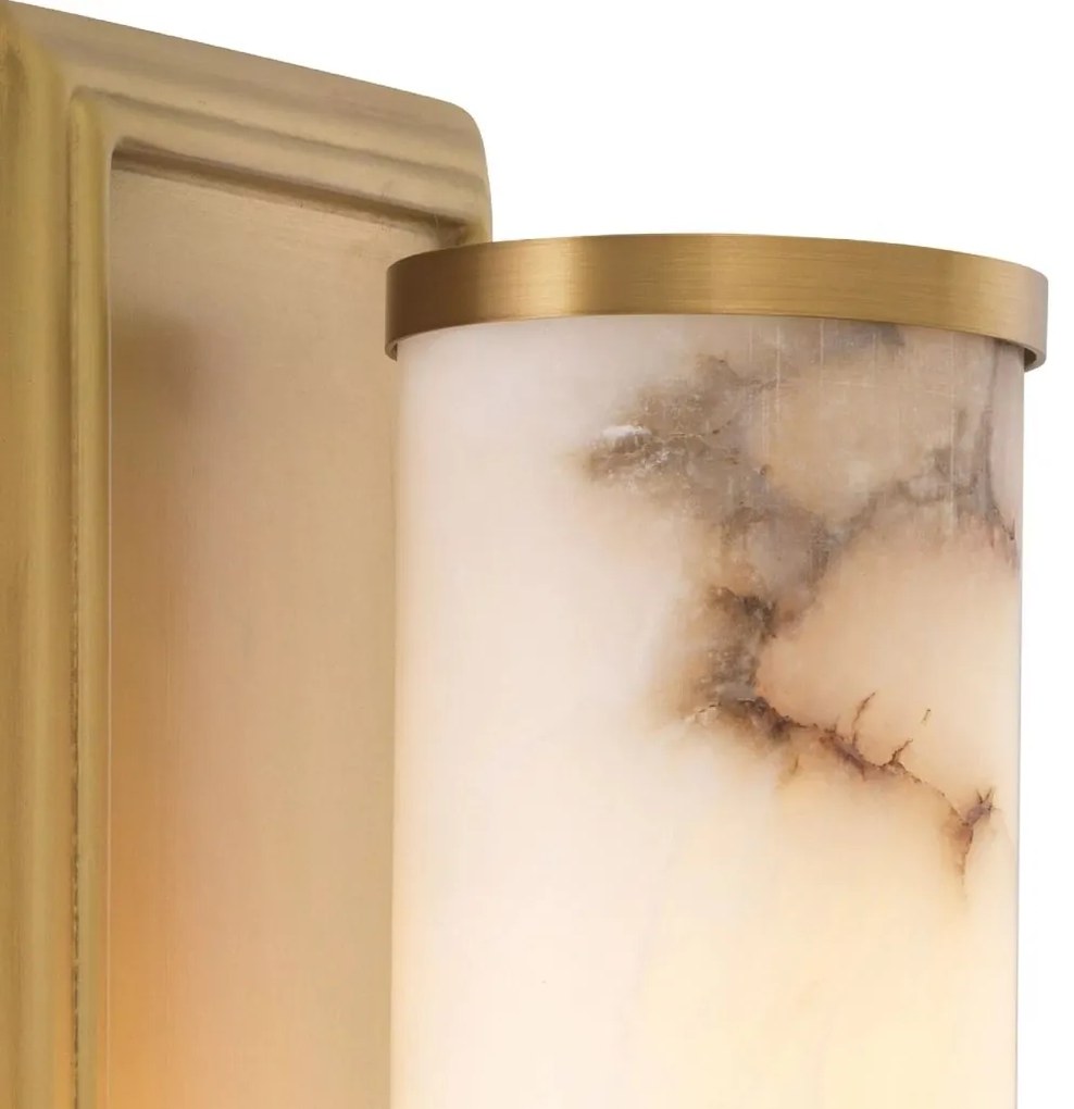 Aplica de perete design LUX Valentine alama antic/ alabastru