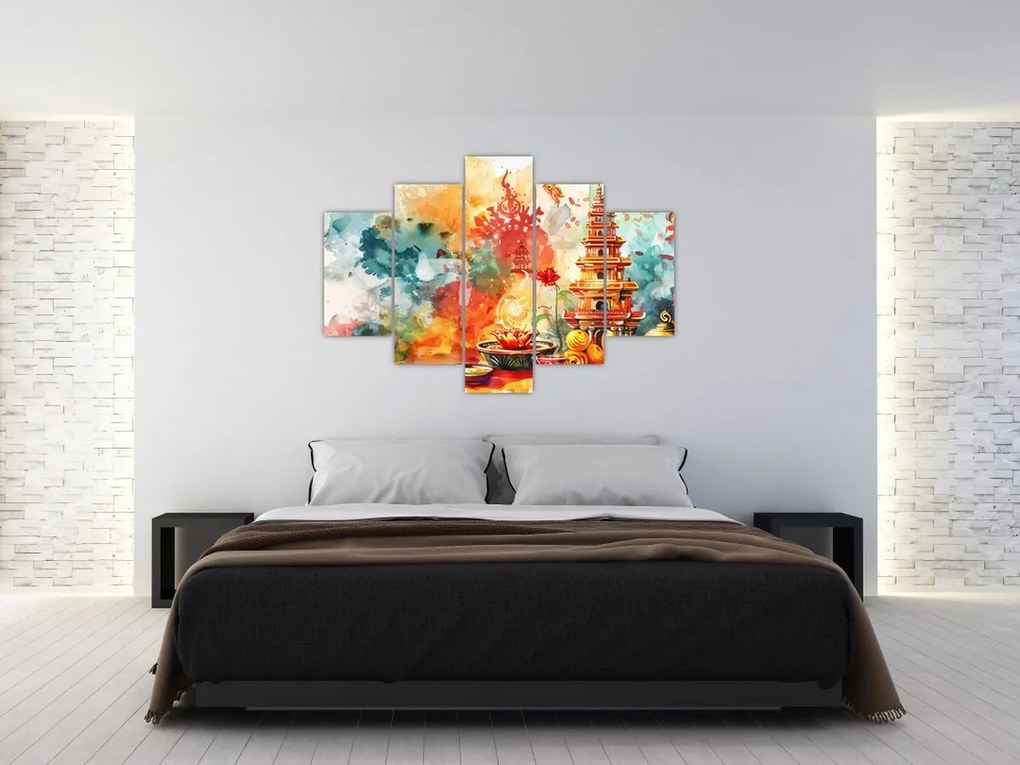 Tablou - Ilustrație în acuarelă (150x105 cm)