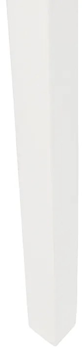 Lampă de podea cu trepied din lemn alb cu abajur alb 50 cm - Puros