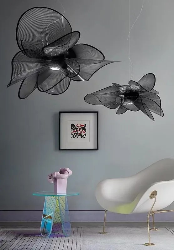 Lustra LED realizata manual La Belle Étoile Large Black