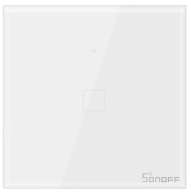 Intrerupator simplu cu touch Sonoff T0EU1C, Wi-Fi, Control de pe telefonul mobil