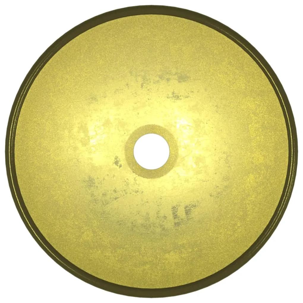 Chiuveta din sticla securizata, auriu, 35x12 cm Auriu, 35 x 12 cm