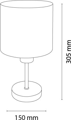 Brilagi - Lampă de masă BOBO WOOD 1xE27/25W/230V stejar/negru/bej/buline