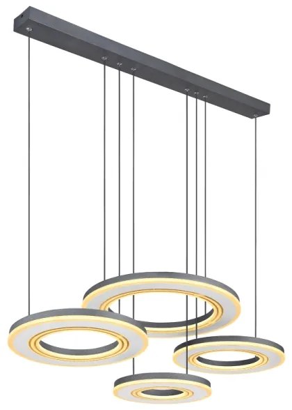 Lustră LED dimabilă pe cablu Globo 67191-80 BLASIUS LED/80W/230V + telecomandă