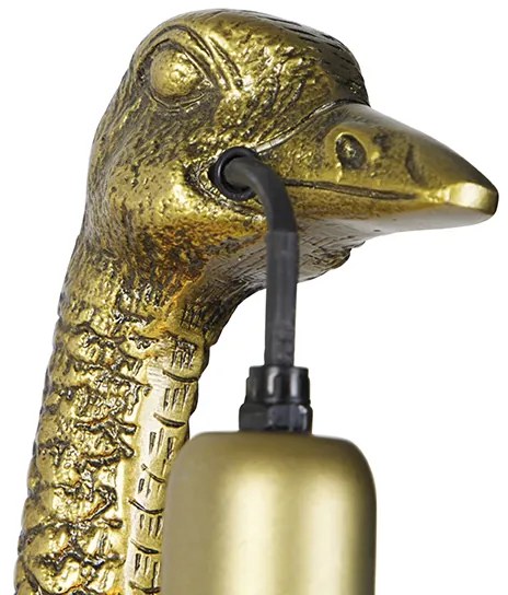 Lampă de perete vintage din alamă - Camel bird