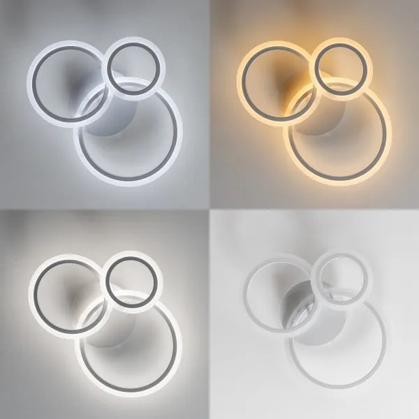 Lustră LED dimabilă aplicată Brilagi ORBITS LED/40W/230V 3000-6500K alb + telecomandă