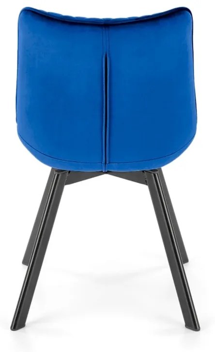 Scaun K520 velvet bleumarin