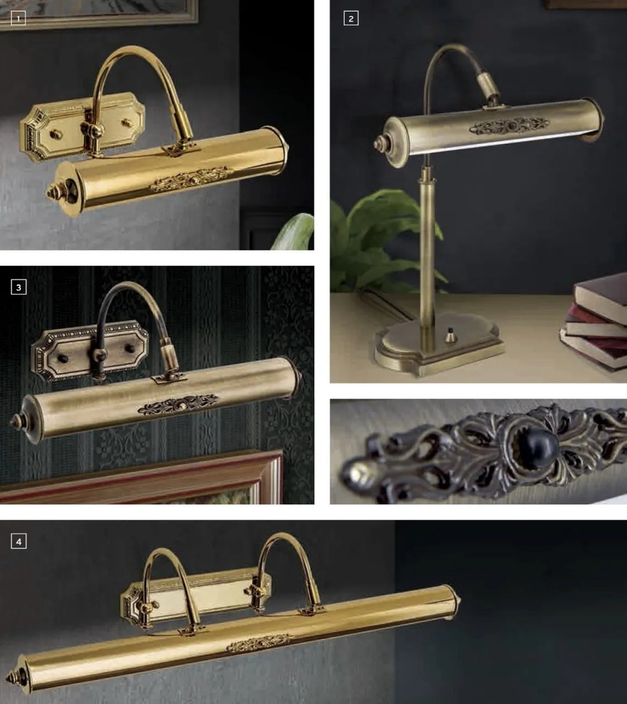 Lampa de masa design clasic de lux Picture Desk 24K gold plated