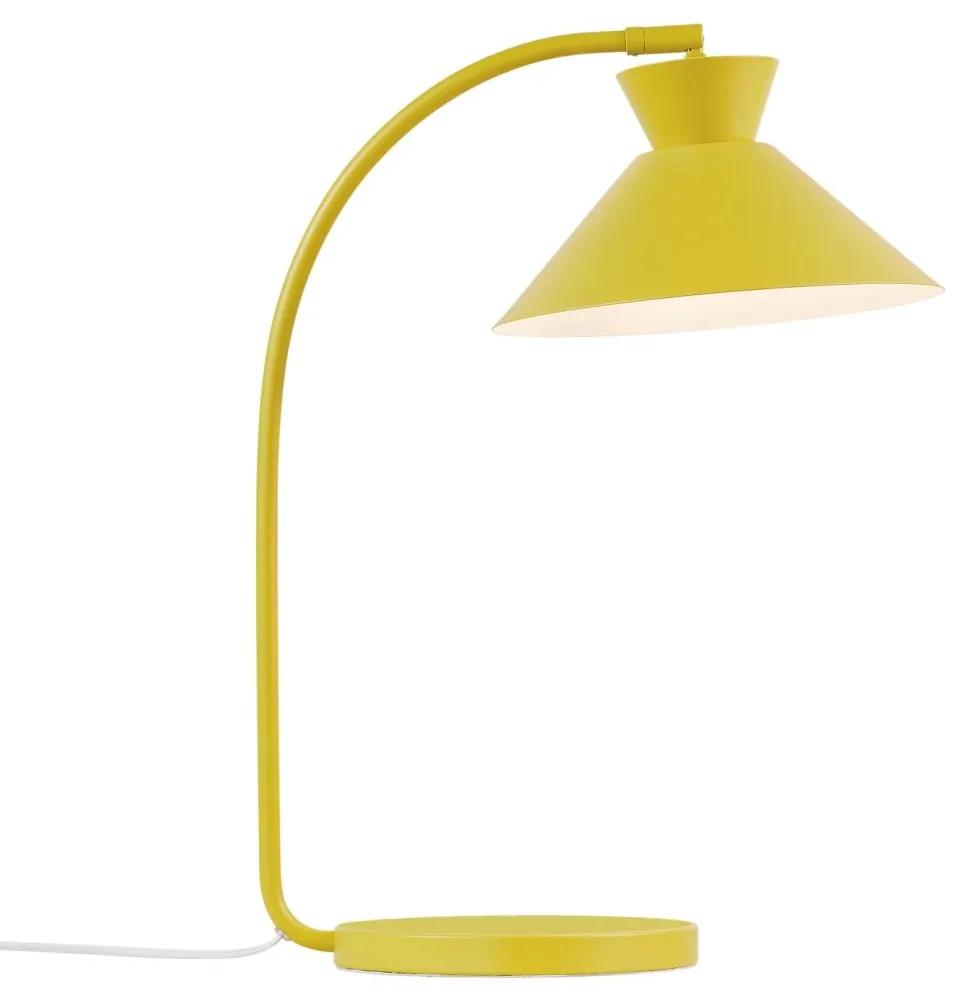 Veioza, lampa de masa design modern Dial galben
