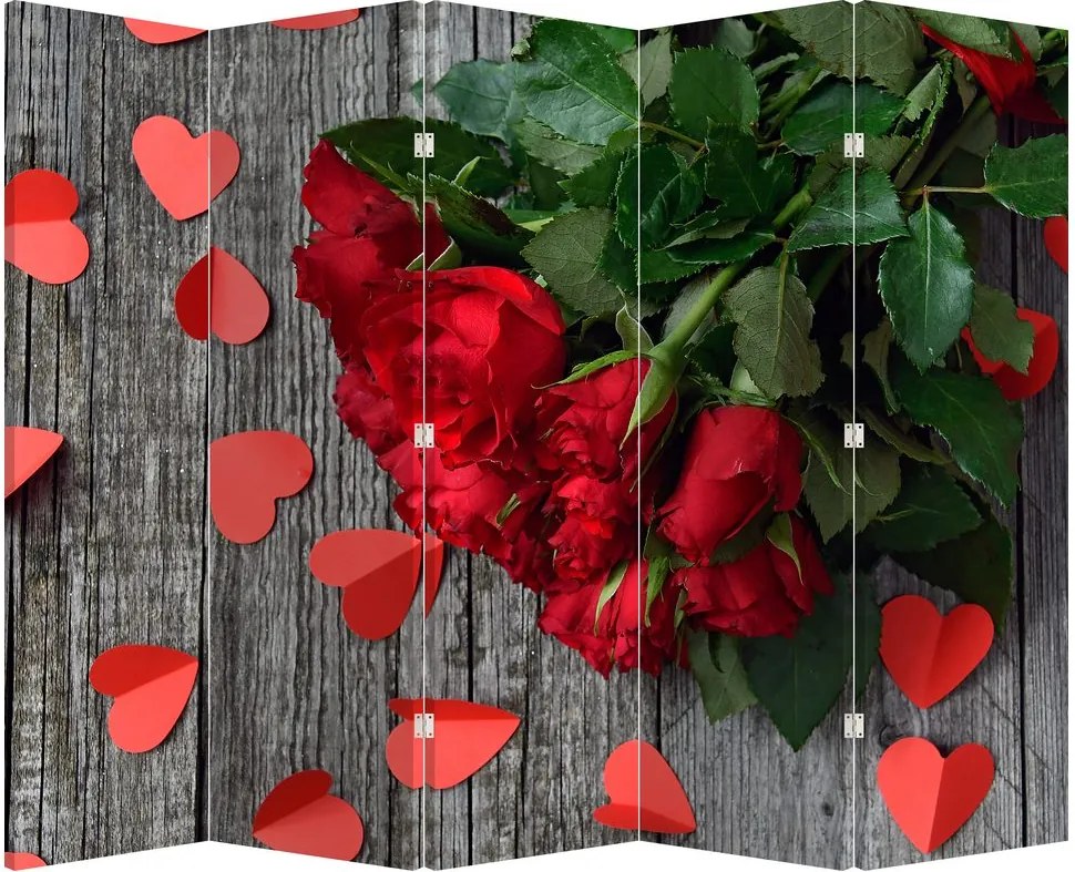 Paravan - Buchet de flori (210x170 cm)