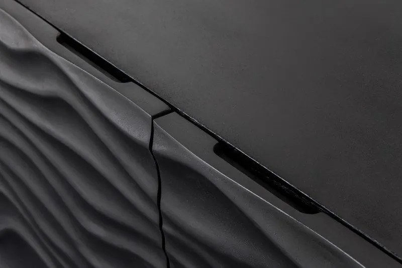 Dulap din lemn de mango Lagoon 120cm, negru