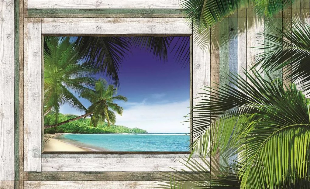 Fototapet - Plajă, mare, nisip (152,5x104 cm)