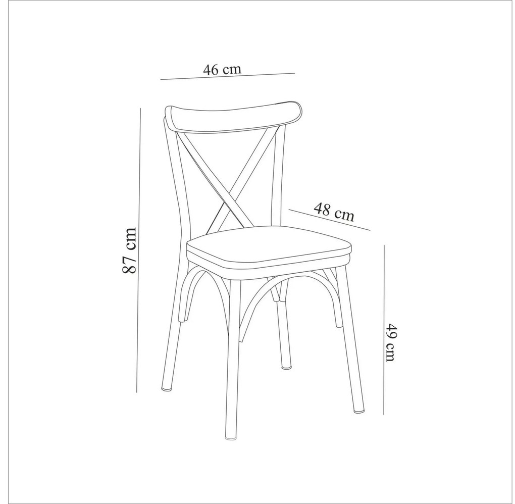 Set mobilier sufragerie Duvasa 12 (negru) (pentru 2 persoane). 1095033
