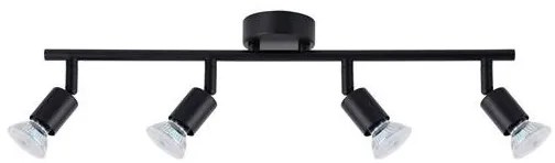 Plafonirea cu 4 spoturi design minimalist LUP negru