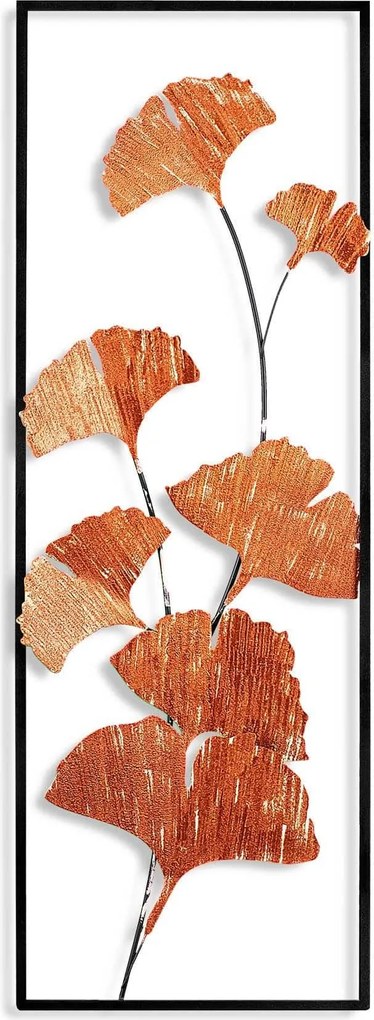 Decoratiune perete RASPBERRY 3, cupru/negru, metal, 32x4x90 cm