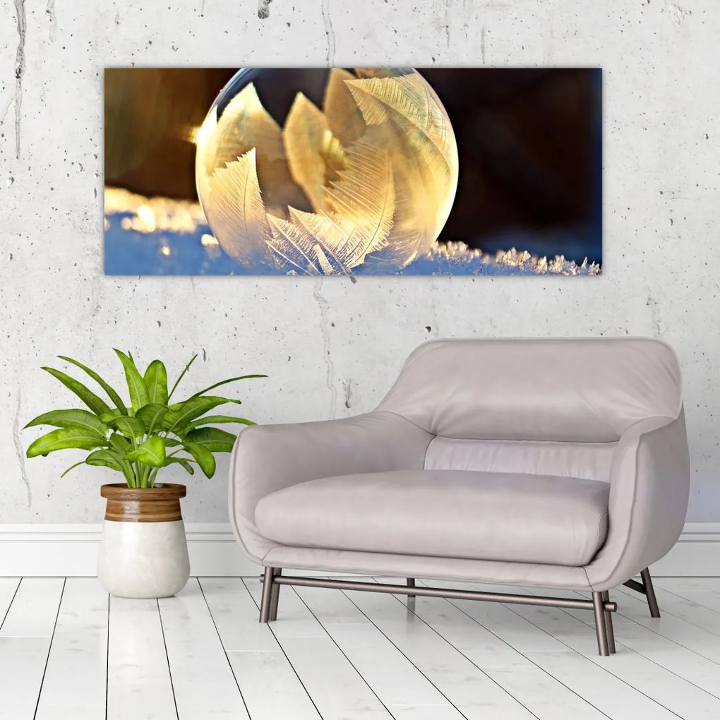 Tablou cu bulină înghețată (120x50 cm)