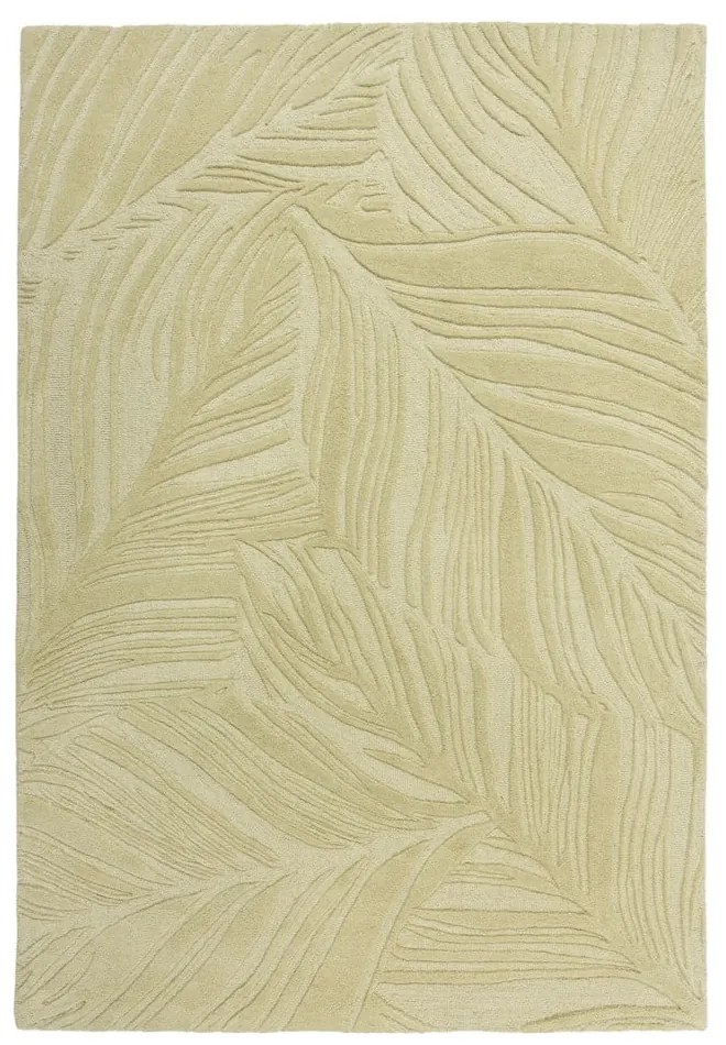 Covor verde din lână 200x290 cm Lino Leaf – Flair Rugs