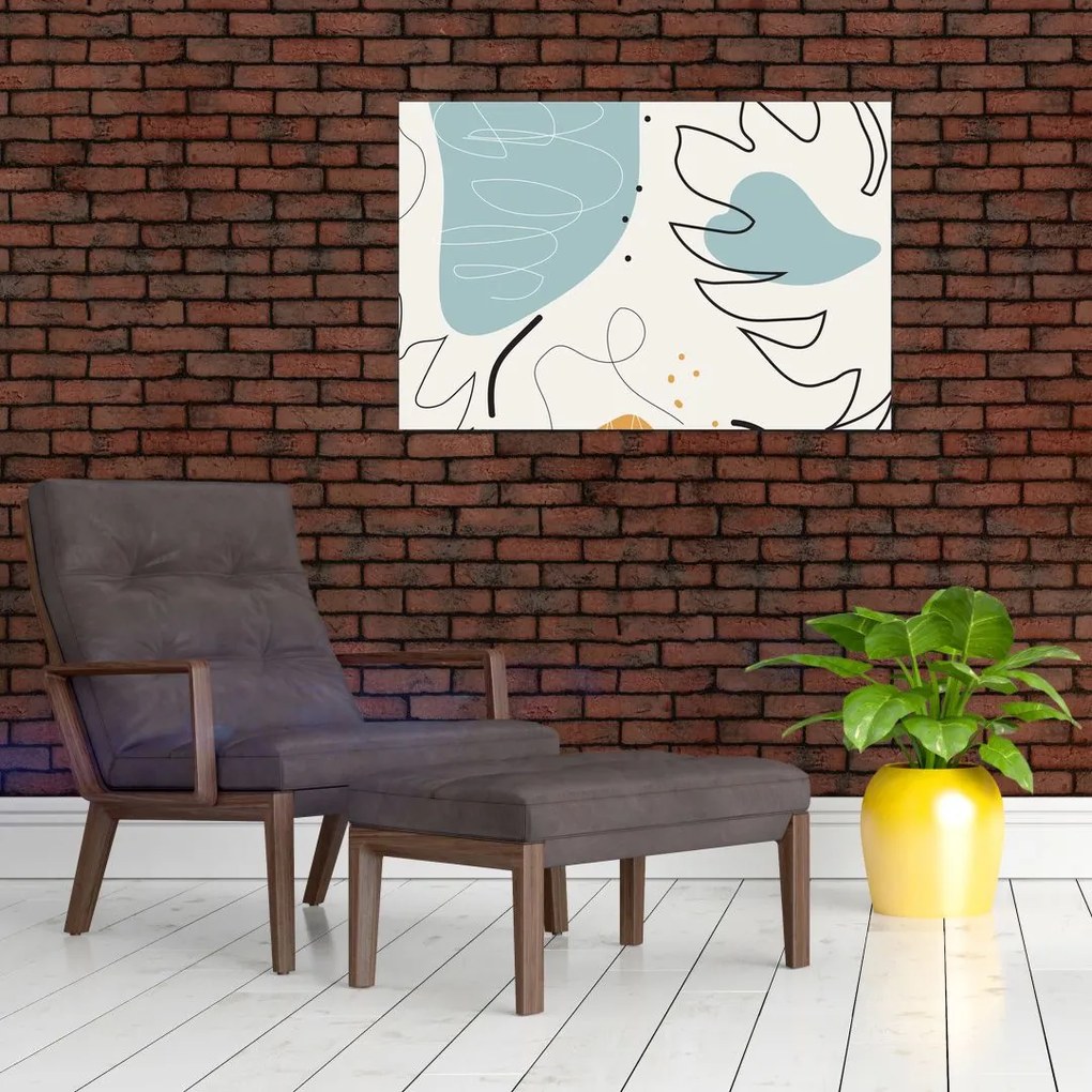 Tablou - Ilustrație de frunze (90x60 cm)