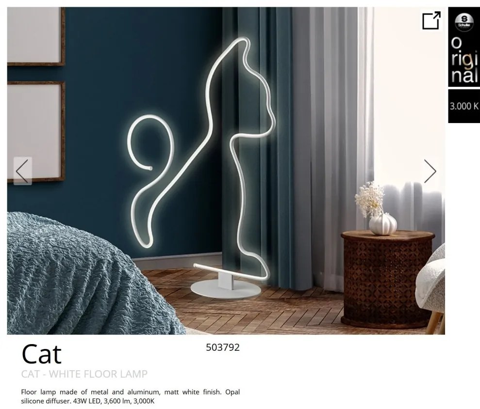 Lampadar LED design modern Cat