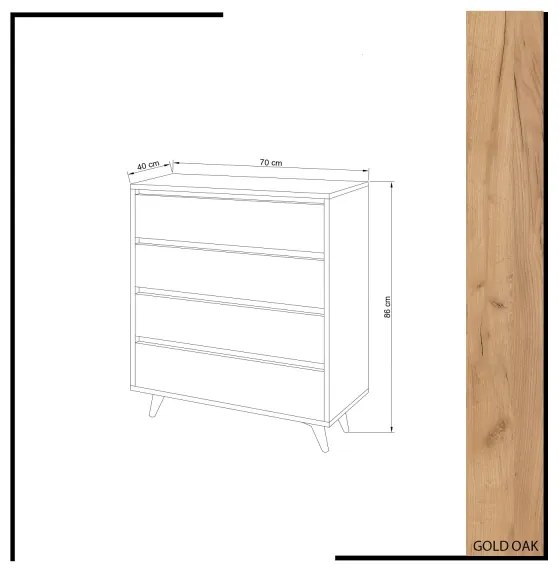 Dulap SUVERA 86x70 cm alb/bej