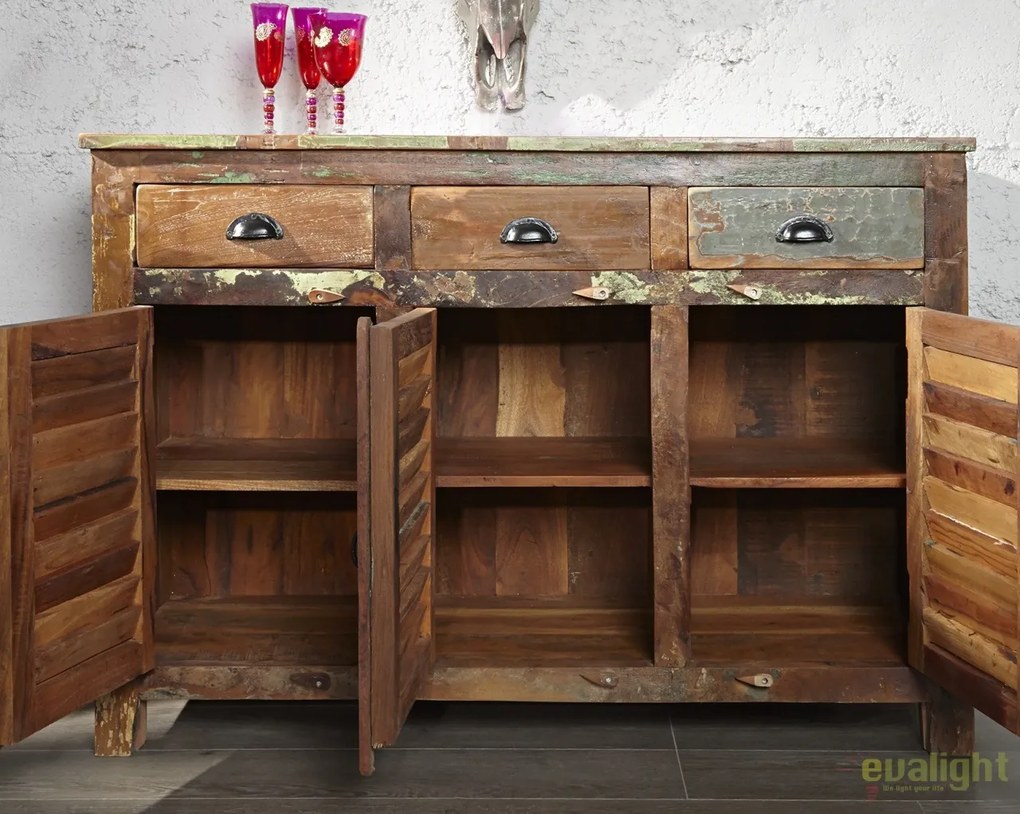 Comoda design vintage, shabby chic Jakarta 125cm A-19906 VC