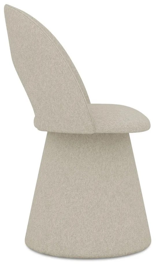 Scaun de sufragerie bej tapițat Kalo – Makamii