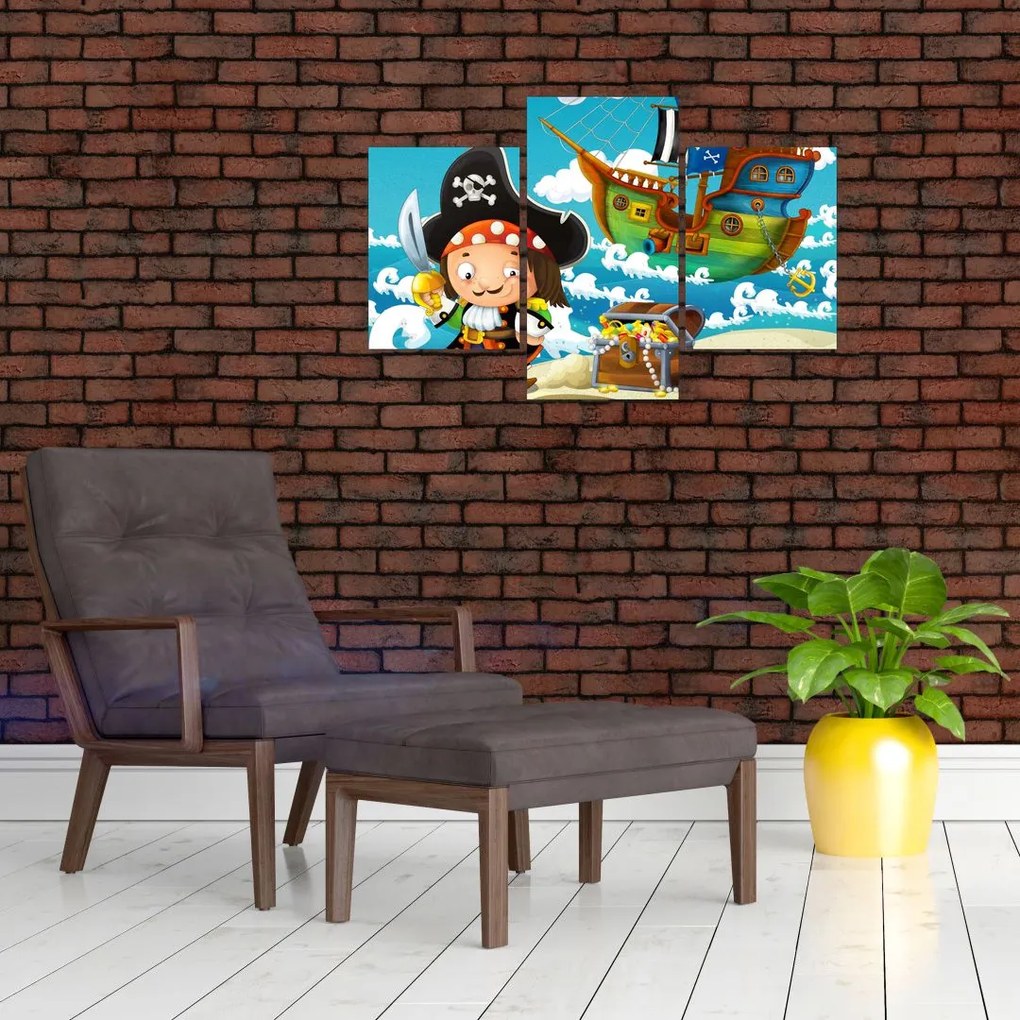 Tablou - Comoara piraților (90x60 cm)