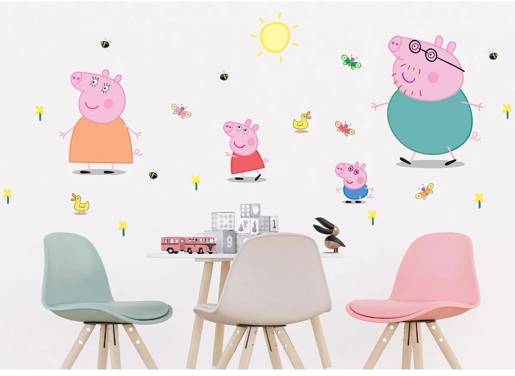 Decorațiuni autoadezive Peppa Pig Classic, 65 x 85cm