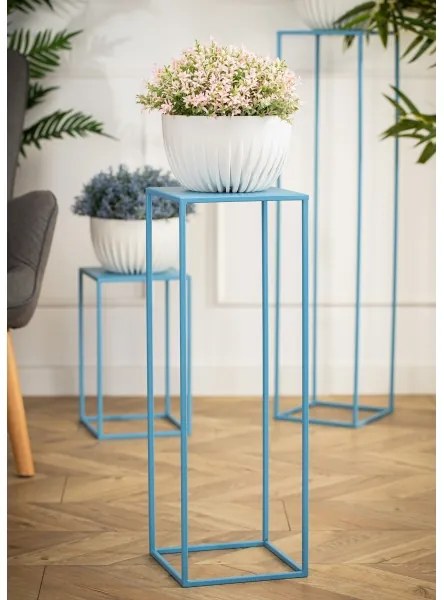 Suport de flori 70x24 cm albastru