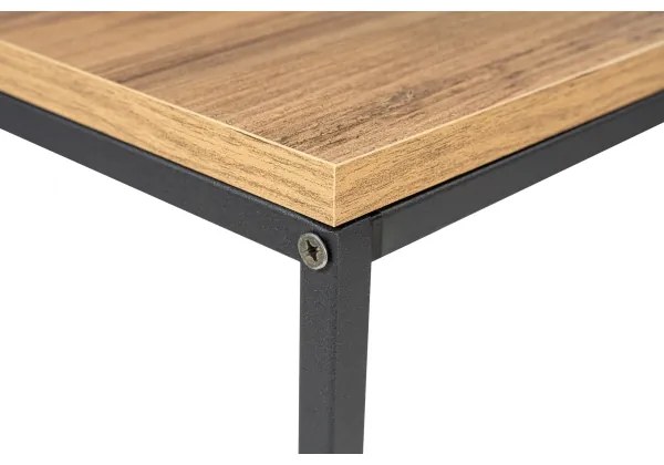 Masă consolă CANVAS 80x100 cm pin atlantic/negru