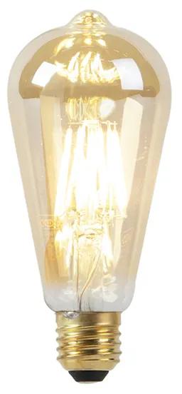 Lampă LED E27 ST64 dim la auriu cald 8W 806 lm 2000-2700K
