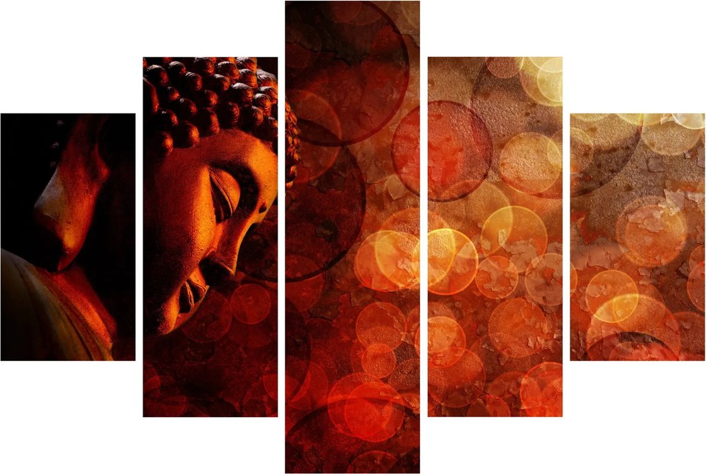 Tablou - Buddha în nuanțe roșii (150x105 cm)