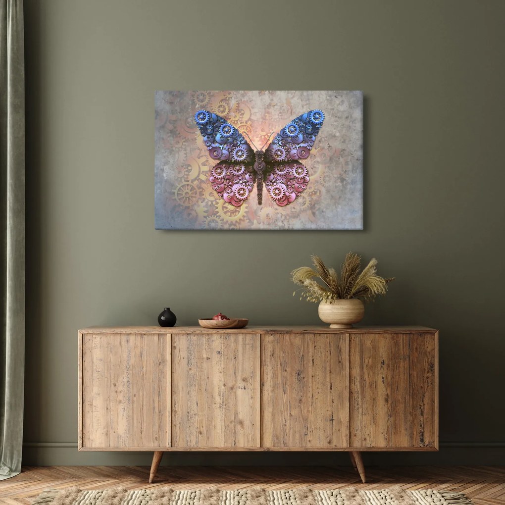 Tablou - Fluture steampunk (90x60 cm)