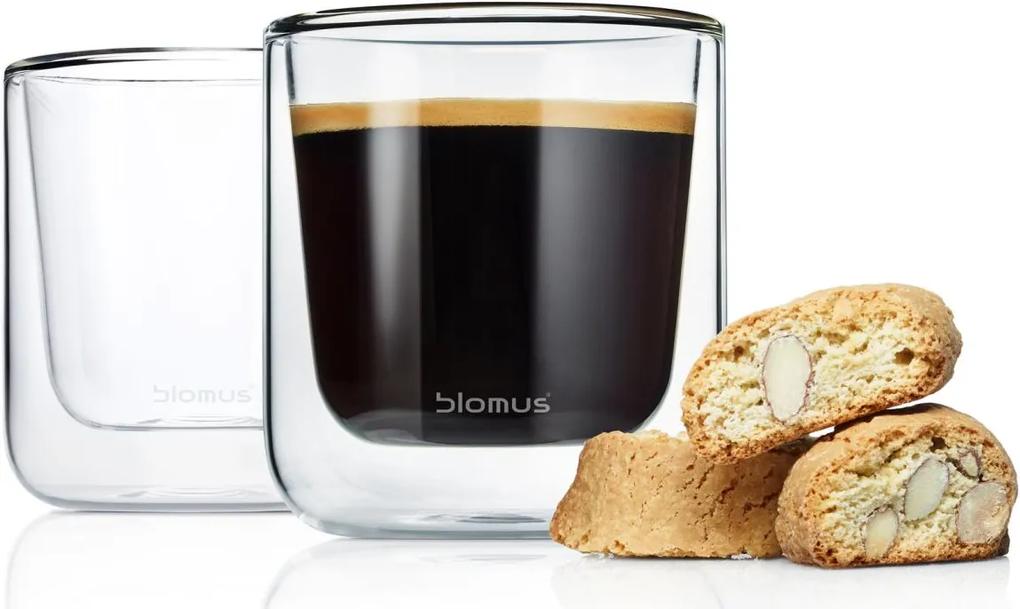 Set 2 buc. căni termice pentru cafea/aperitiv 200ml NERO - Blomus